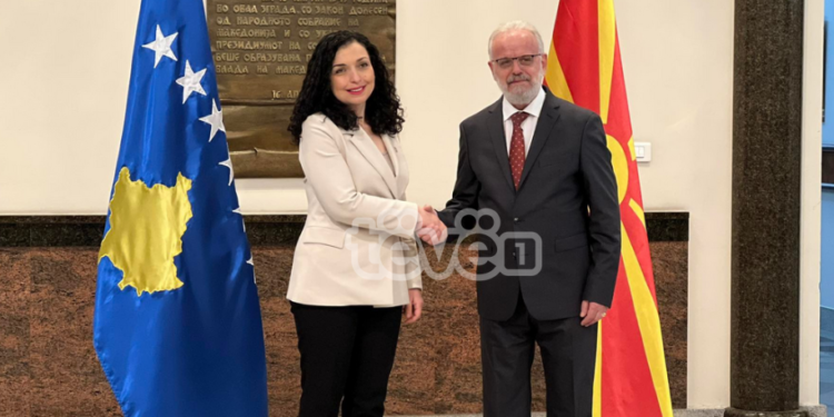 Osmani pritet në takim nga kryetari i Kuvendit të Maqedonisë së V.