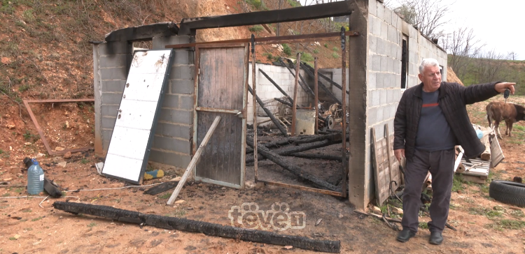 Fermerit nga Ferizaj i digjet ferma, mbi 15 mijë euro dëme