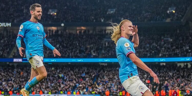 Haalandi i rekordeve shënoi golin e 49 të sezonit dhe të 33 në Premier League