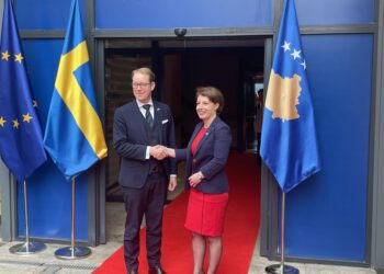 Ministri i Jashtëm i Suedisë në Kosovë, pritet nga Gërvalla