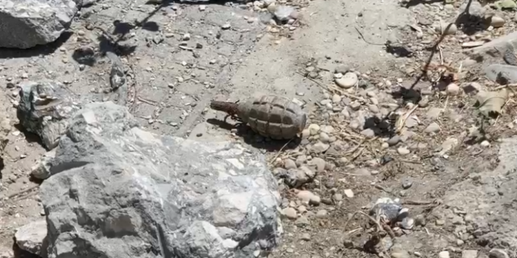 Gjendet një granatë dore e pashpërthyer