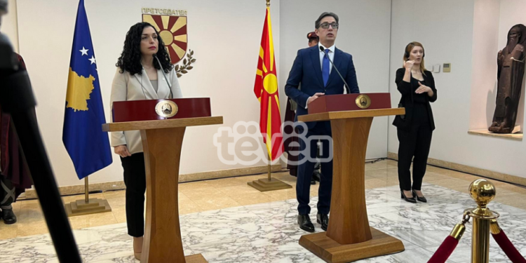 Osmani falënderon Pendarovskin për votën pro anëtarësimit të Kosovës në KiE