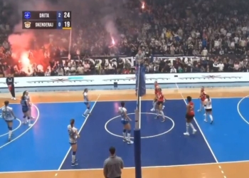 Volejboll, Drita feston titullin për herën e tretë rresht