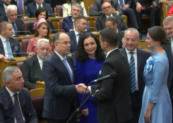 Osmani bashkë me Begaj marrin pjesë në inaugurimin e Milatoviqit