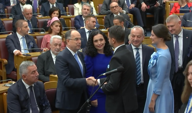 Osmani bashkë me Begaj marrin pjesë në inaugurimin e Milatoviqit