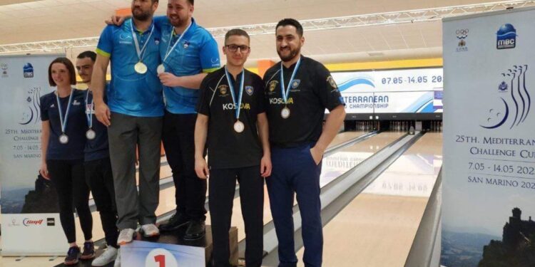 Historike, Kosova fiton medaljen e bronztë në Kampionatin Mesdhetar të Boulingut