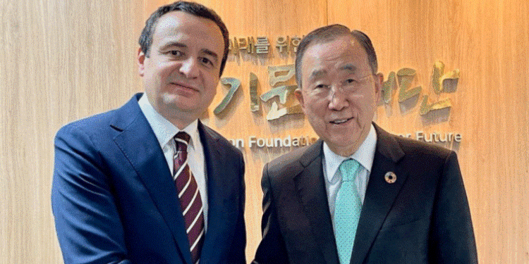 Kurti takohet me Ban Ki-moon, diskutojnë për zhvillimet e fundit në Kosovë