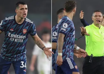 Xhaka lirohet nga akuzat e bastit me karton të verdhë