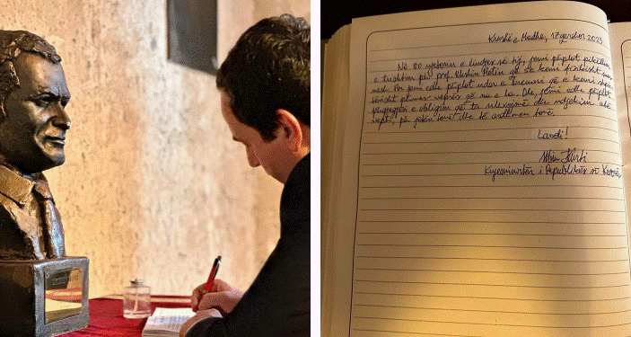 Kurti për Ukshin Hotin: Jemi përplot pikëllim e trishtim që s’e kemi fizikisht mes nesh