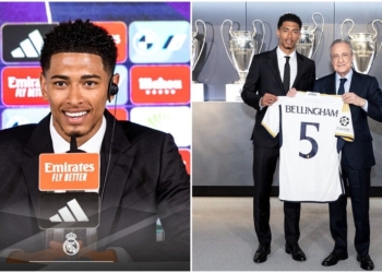 Prezantohet me fanellën numër 5 te Real Madridi, fjalët e para të Bellingham si lojtar i ri i Los Blancos