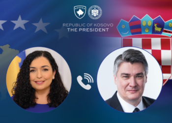 Osmani e njofton presidentin kroat për zhvillimet e fundit në Kosovë
