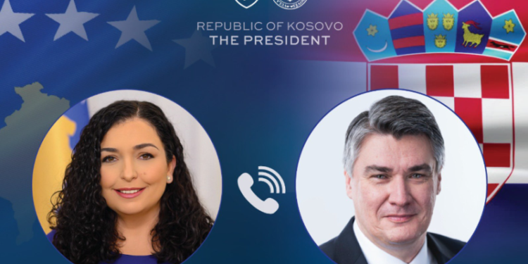 Osmani e njofton presidentin kroat për zhvillimet e fundit në Kosovë
