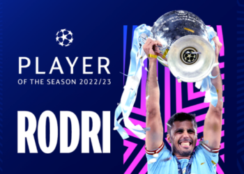 Rodri, lojtari më i mirë i sezonit në Champions