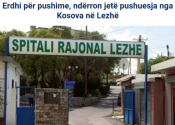 Vdes pushuesja nga Kosova në Lezhë