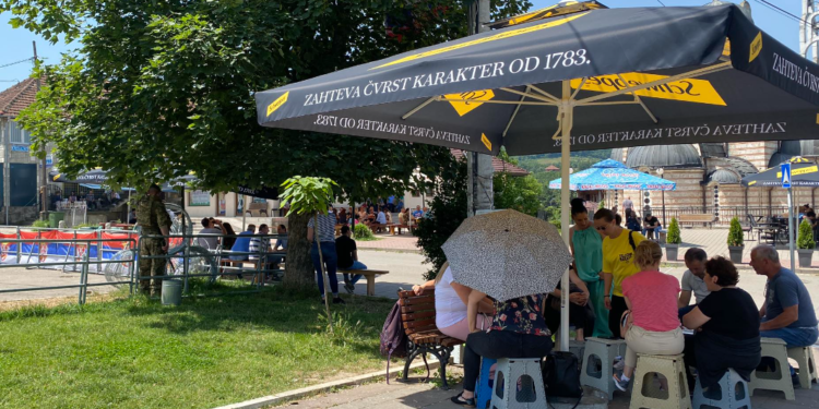 Vazhdon e qetë protesta në Leposaviq