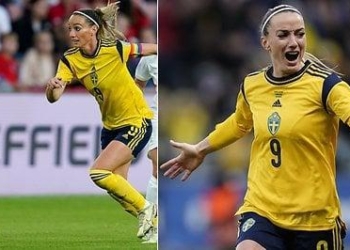 Kosovare Asllani asiston në fitoren e Suedisë