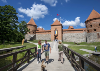 Kështjella Trakai e Lituanisë si përrallë