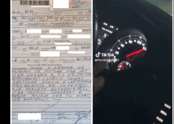 Tejkaloi shpejtësinë dhe e publikoi fotografinë në ‘Tik Tok’, vozitësit kosovar i merret patent-shoferi