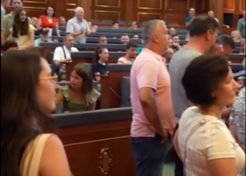 Disa mërgimtarë brohorasin në Kuvend, përkrahin Kurtin