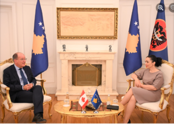 Osmani e pret në takim lamtumirës ambasadorin kanadez