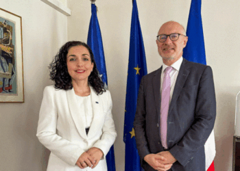 Osmani takohet me Guerot, diskutojnë për shtensionimin në veri e dialogun me Serbinë