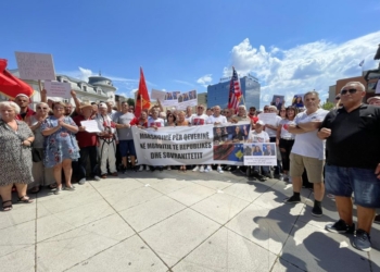 Protestohet në mbështetje të kryeministrit Albin Kurti