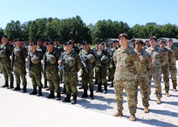 Një tjetër kontingjent i Shqipërisë i bashkohet misionit të KFOR-it në Kosovë