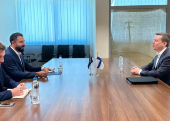 Ministri Krasniqi priti ambasadorin e Finlandës, Matti Nissen