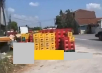 Vendosi disa “gajbe” të pijeve, pejani gjobitet 300 euro pasi zvogëloi dukshmërinë e rrugës