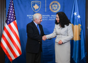 Osmani në takim me delegacionin amerikan potencon synimin e Kosovës për anëtarësim në NATO, KiE dhe BE