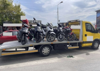 Policia në Pejë sekuestron 22 motoçikleta