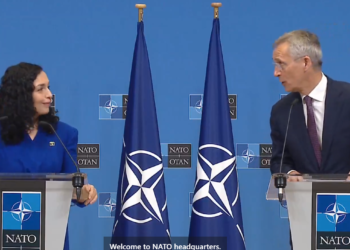 Live/ Konferenca e sekretarit të NATO-s dhe presidentes Osmani