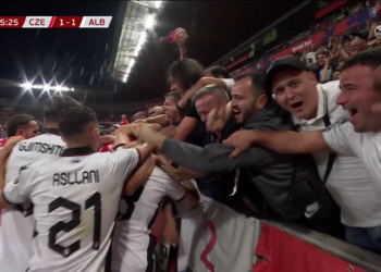 Festë kuqezi në Pragë, Nedim Bajrami me një “supergol” baraspeshon shifrat