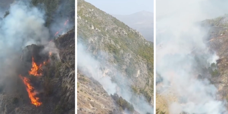 Zjarri në Marash vazhdon të përhapet, rrezikohet qarkullimi