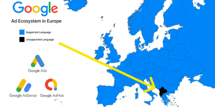 Google paditet në SHBA për diskriminim të Gjuhës Shqipe