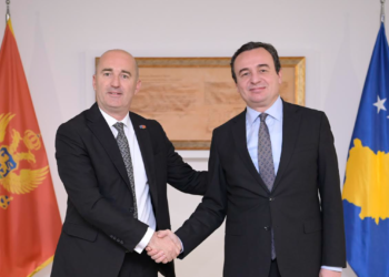 Kurti takoi të Ngarkuarin me punë të Ambasadës së Malit të Zi, Bernard Ҫobaj