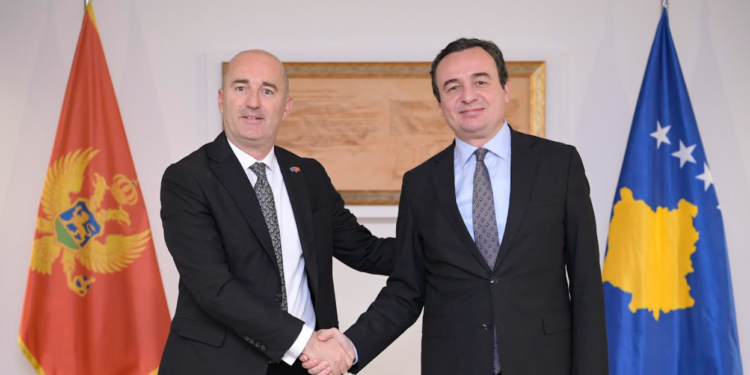 Kurti takoi të Ngarkuarin me punë të Ambasadës së Malit të Zi, Bernard Ҫobaj