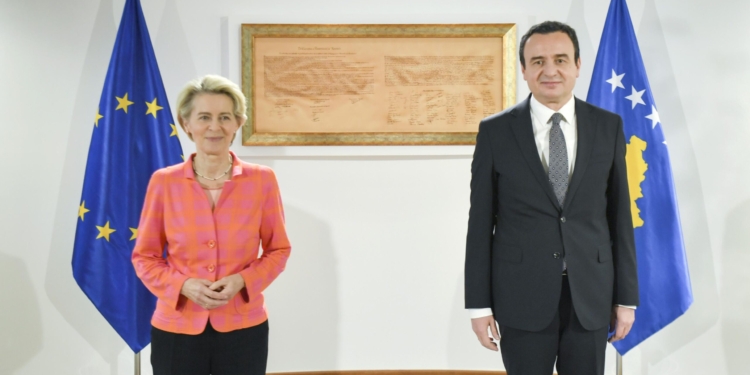 Kurti sot takohet me Von der Leyen