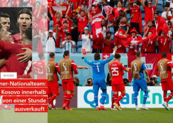 Biletat për ndeshjen Zvicra – Kosova shiten për një orë