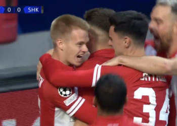 Super Arbnor Muja, shënon super gol për Antwerpin