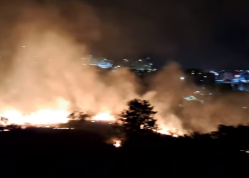 Zjarr i madh në Veternik, komuna publikon videon