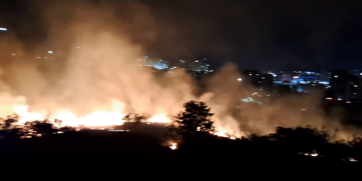 Zjarr i madh në Veternik, komuna publikon videon