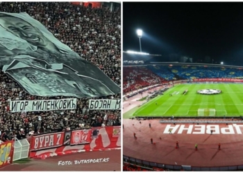 Skandal, në ndeshjen e Ligës së Kampionëve “nderohen” sulmuesit e vrarë në Banjskë
