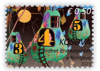 ​Çerdhet dhe kopshtet e fëmijëve në pulla postare