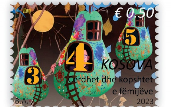 Çerdhet dhe kopshtet e fëmijëve në pulla postare