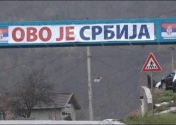 Largohet mbishkrimi “Kjo është Serbi” në Leposaviq