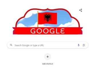 111-vjetori i pavarësisë së Shqipërisë, Google “vishet” kuqezi