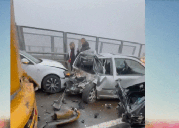 14 automjete të përfshira dhe disa persona të lënduar nga aksidenti zinxhiror në Fushë-Kosovë