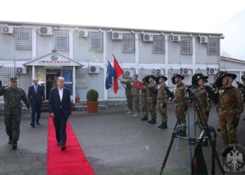 Begaj viziton ushtarët e Shqipërisë me detyrë në KFOR