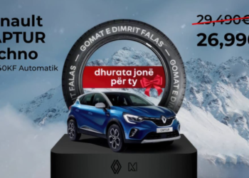 Dhuratë për fundvit: Renault Captur Automatik me Super Zbritje dhe Goma Dimri Falas!